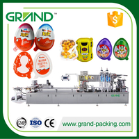 Full Automatic Surprise Joy Egg Blister Packaging Machine Chocolate Egg With Toys Making Machine
